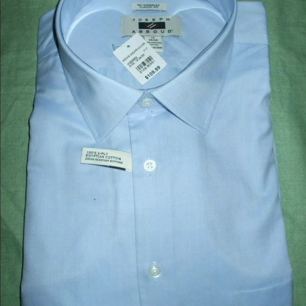 Joseph Abboud Long sleeve button up.(Tie optional)